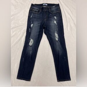 Judy Blue Denim Arts Co Jeans Straight Leg Distressed stretch 9/29